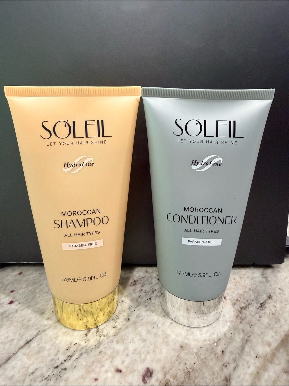 Soleil HydroLine Moroccan Shampoo & Conditioner Set 5.9 oz Each NEW